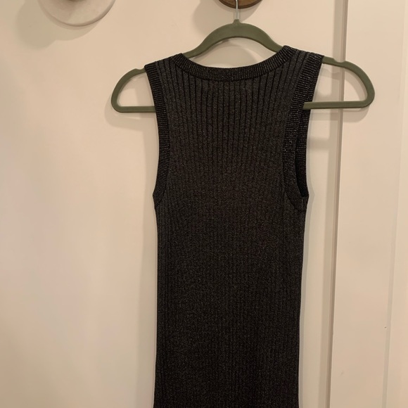 Black sparkly body con midi dress from Banana Republic. - Picture 3 of 5